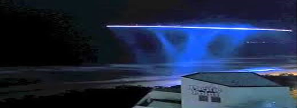 Strange visitors above and on the beach