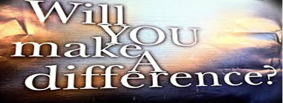 Hoe maak je een verschil in de wereld?