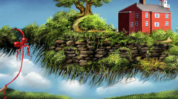 Man van middelbare leeftijd renoveert een verlaten huis